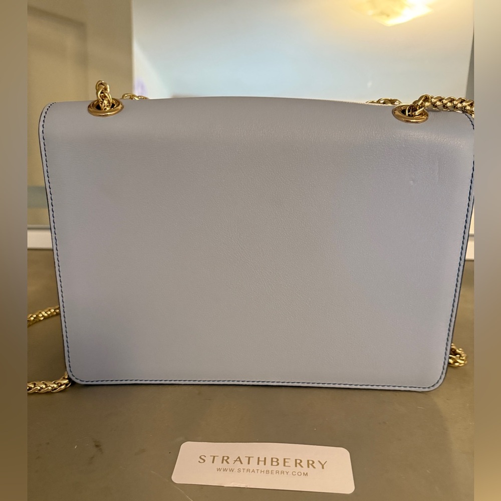 Strathberry Light Blue East West leather crossbody bag - Picture 6 of 9